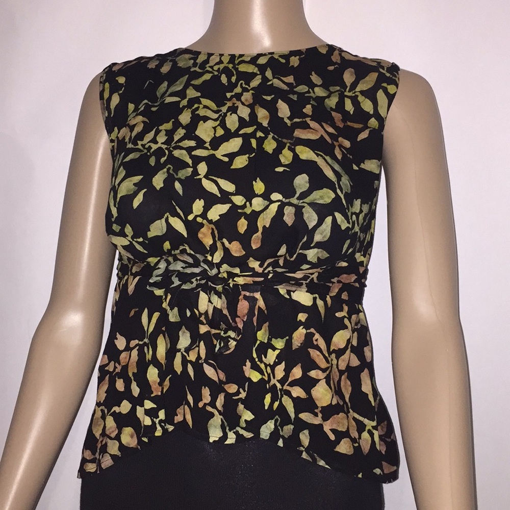 Zara wrap tie top EUC Sz S